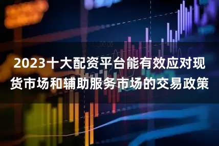 2023十大配资平台能有效应对现货市场和辅助服务市场的交易政策